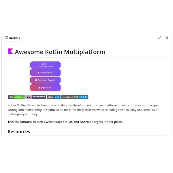 Awesome Kotlin Multiplatform