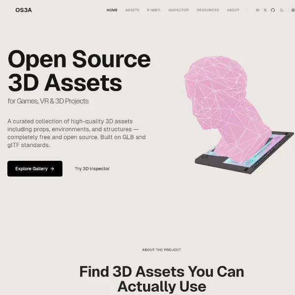 Open Source 3D Assets